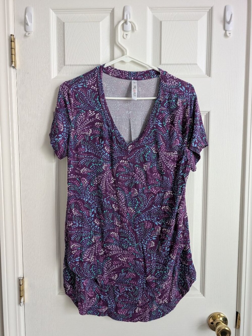 Latched Mama - Purple Pattern Shirt